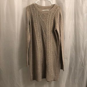 A sweater dress